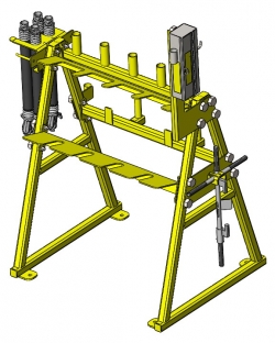 4 Unit Universal EOTD Yard Storage Rack